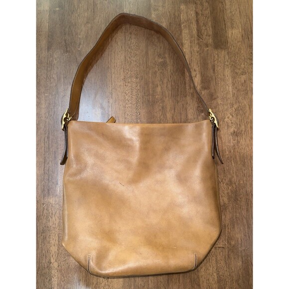 Coach 9183 British Tan Glove-Tanned Leather Duffle Sac Shoulder Bag Vintage - Picture 5 of 16